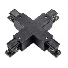 Σύνδεσμος Ράγας Σταυρός 4 Καλωδίων Μαύρος 23-181